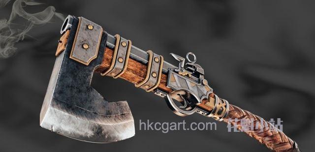 Udemy-Advanced-3D-Modeling-Creating-1-Axe-Gun_副本.jpg